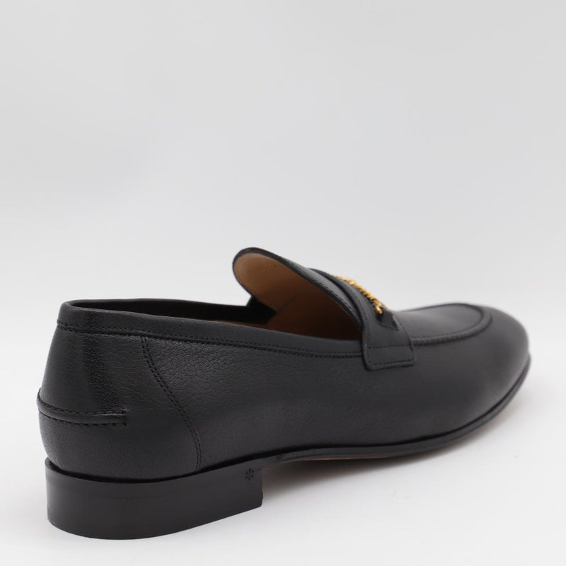 Valentino Garavani Black Leather Loafers