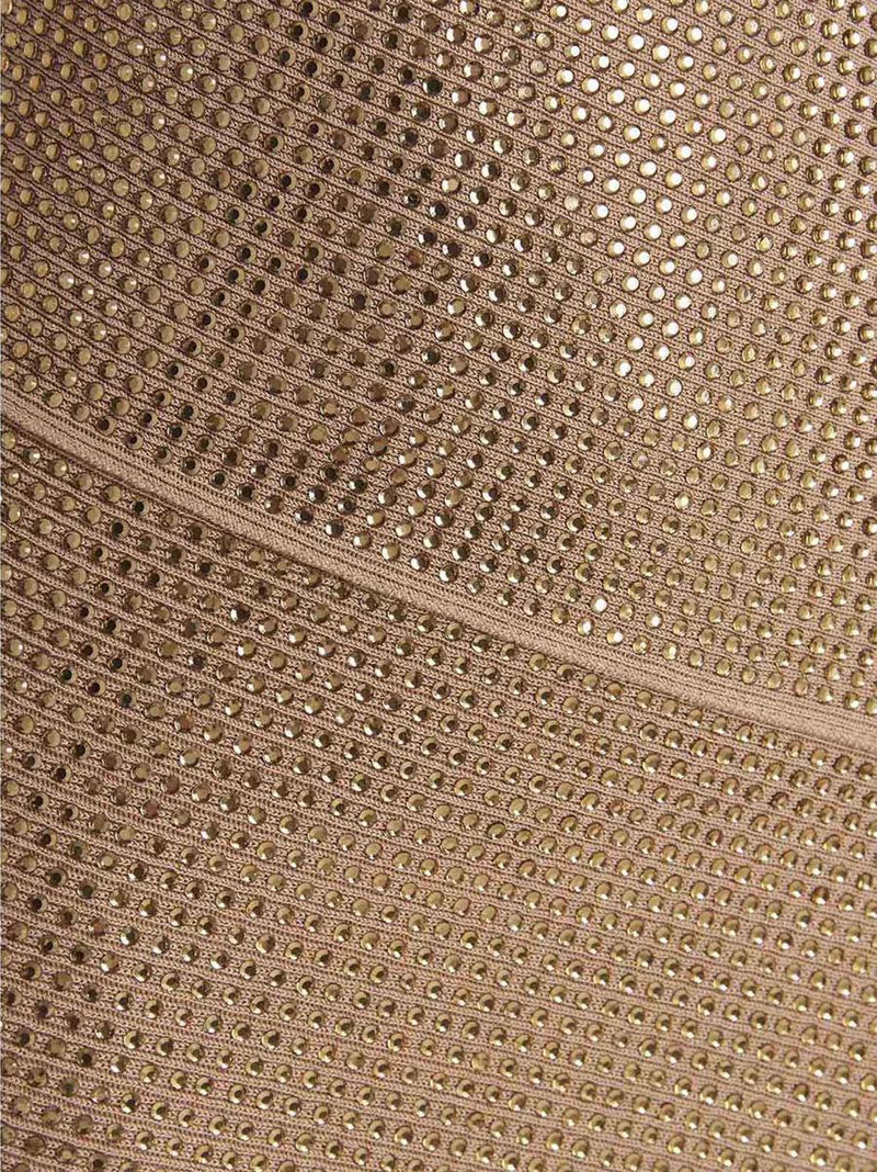 Andreādamo Sequin One Shoulder Dress