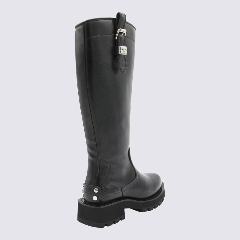 Ganni Black Boots