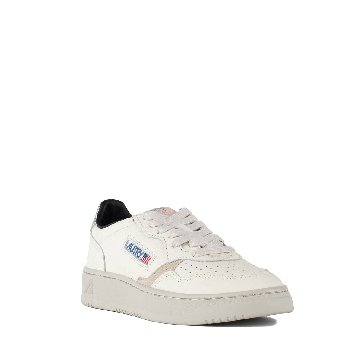 Autry Sneakers Medalist Low In Grained White Leather
