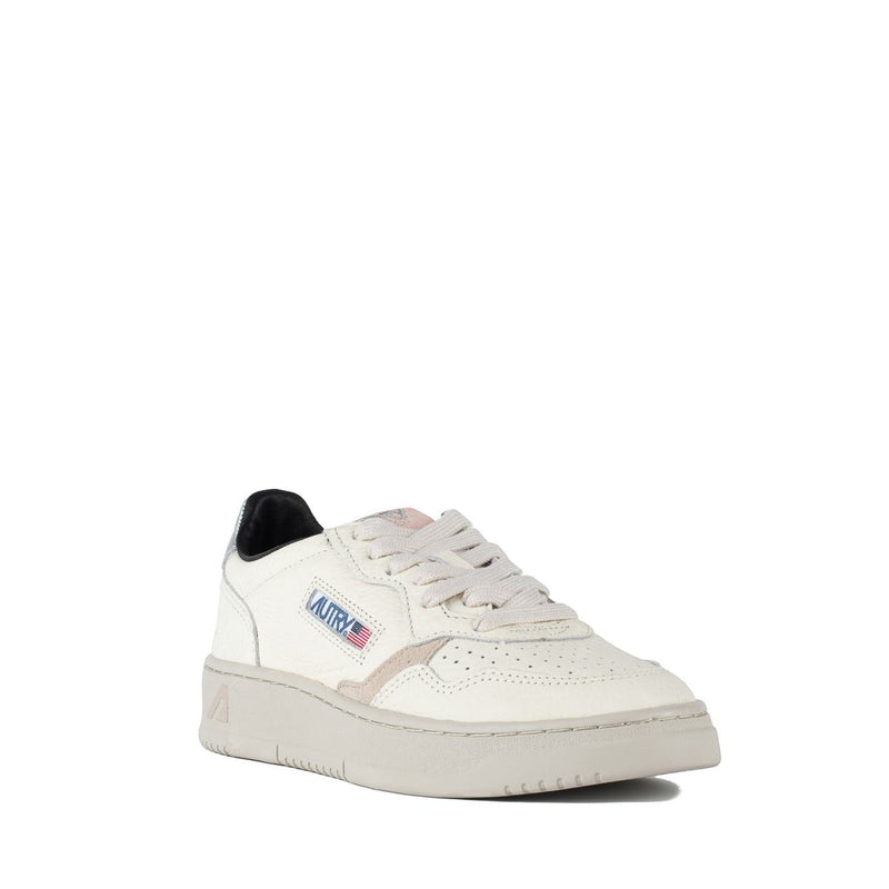 Autry Sneakers Medalist Low In Grained White Leather