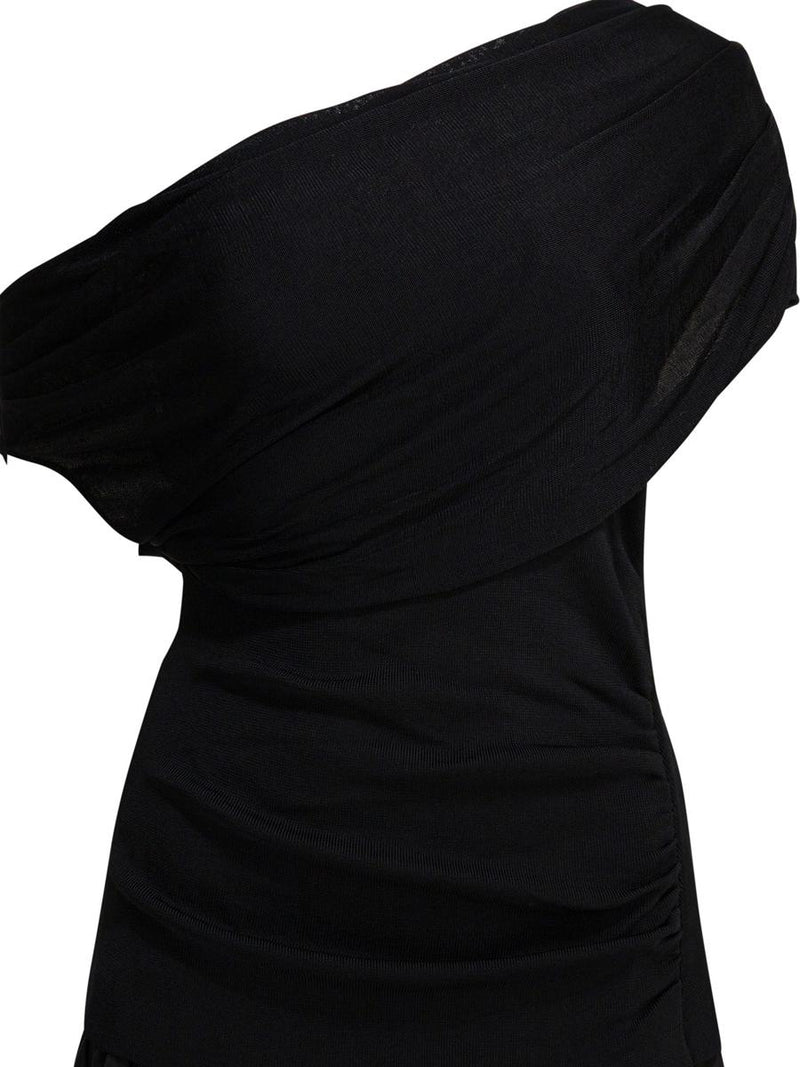 Self-Portrait Draped Midi Dress