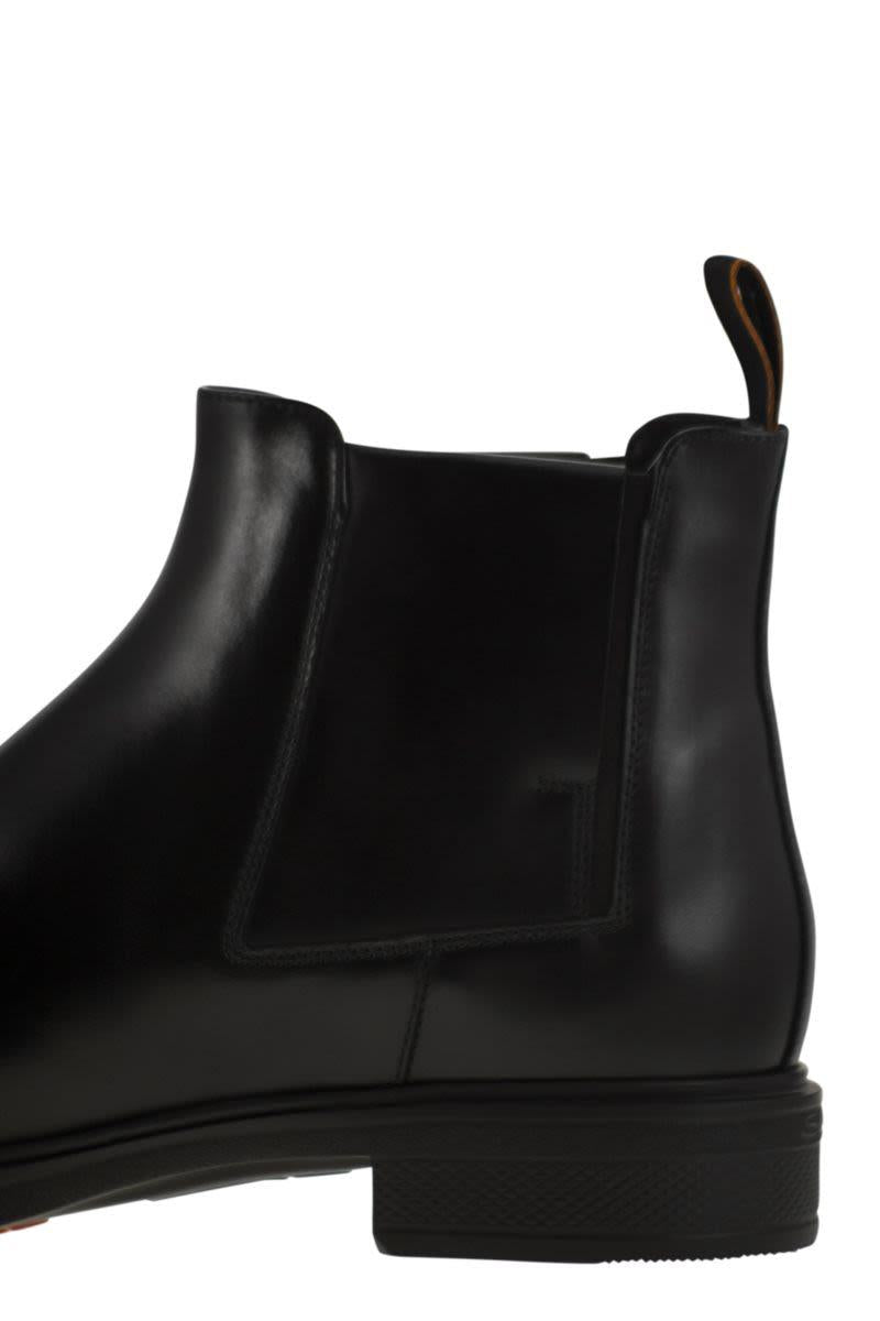 Santoni Easy Leather Boot