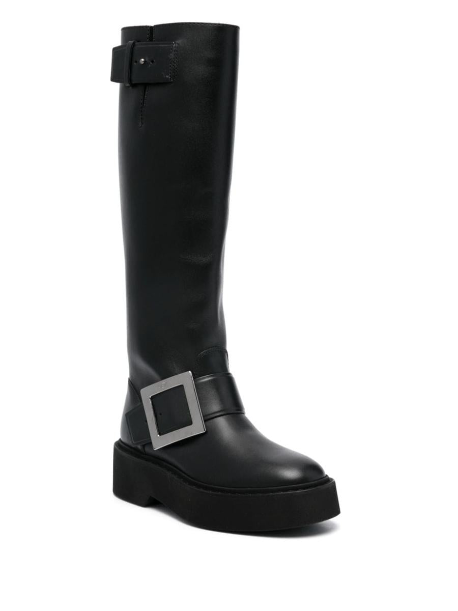 Roger Vivier Viv Rangers High Leather Boots