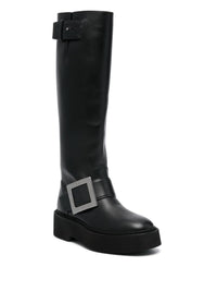 Roger Vivier Viv Rangers High Leather Boots