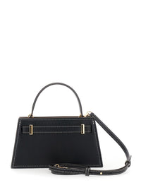 'Petite Lee Radziwill' Black Crossbody Bag With Adjustable And Removable Shoulder Strap And T-Buckle Closure In Leather Woman