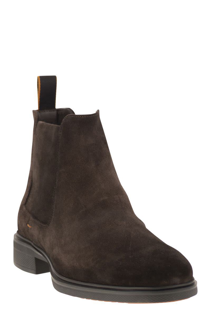 Santoni Easy Suede Ankle Boot
