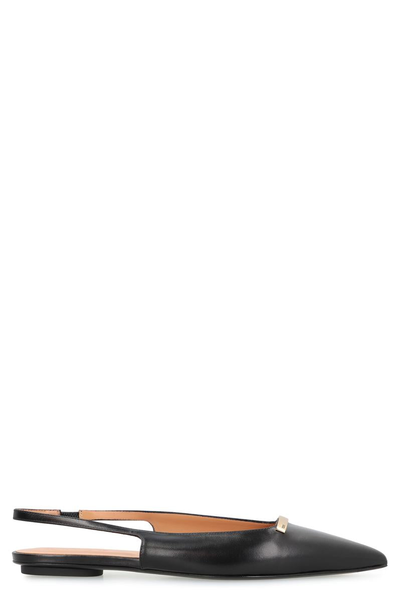 Tod'S Pointy-Toe Slingback Ballet Flats