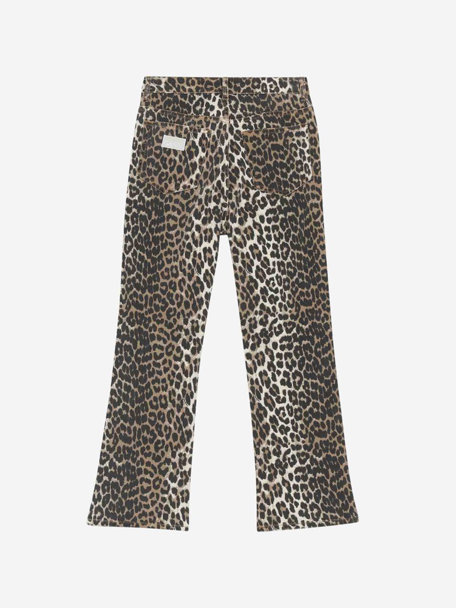 Ganni Printed Cropped Jeans