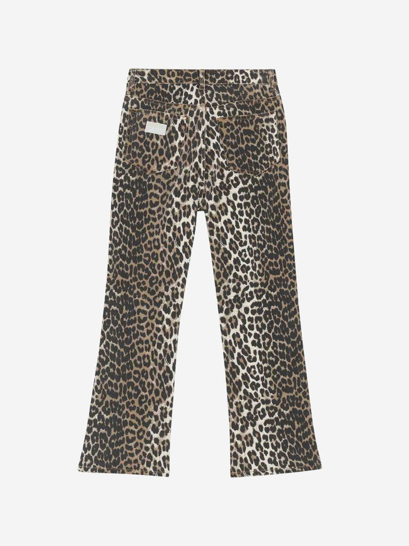 Ganni Printed Cropped Jeans