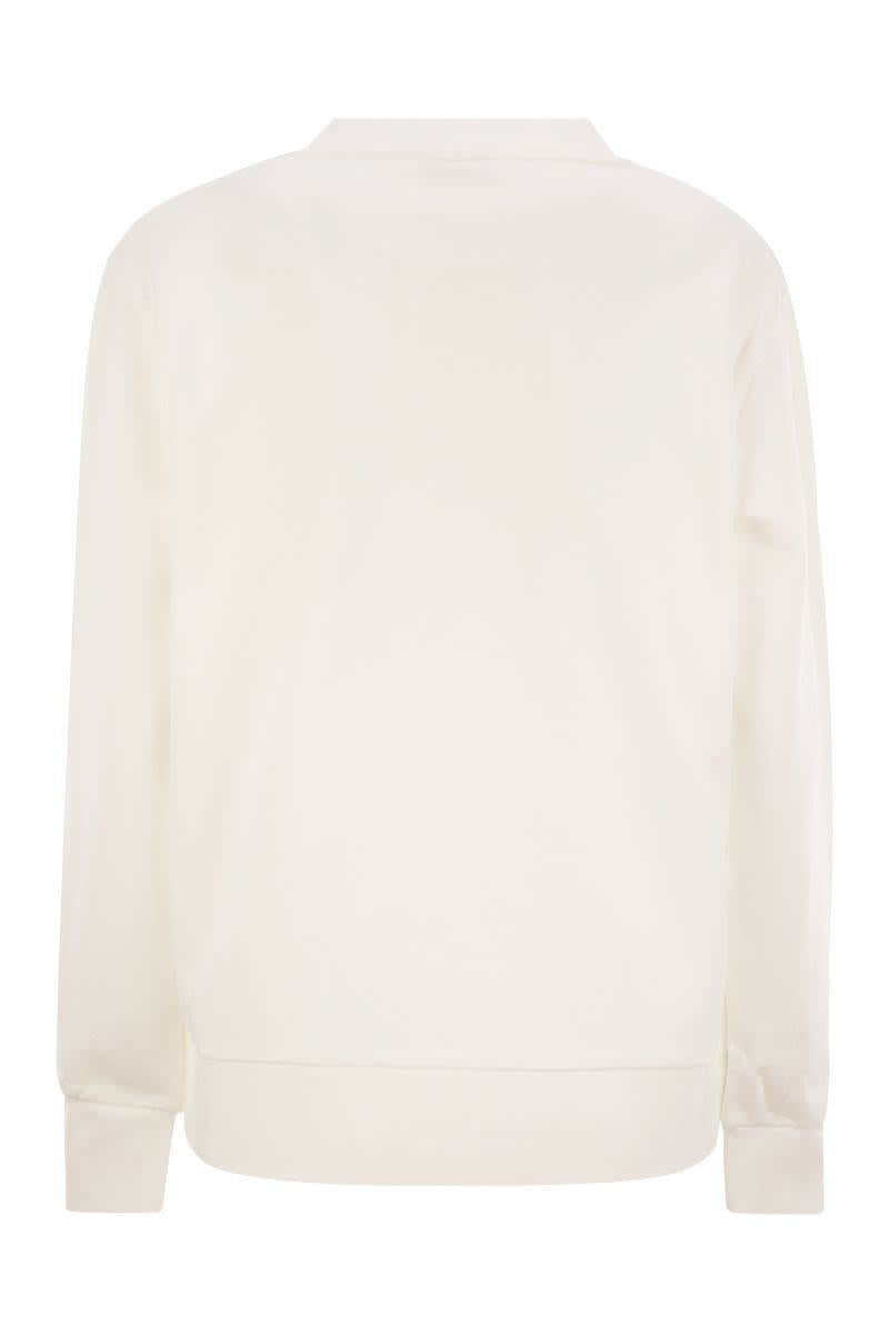 Moncler Logo Sweatshirt With Crystals