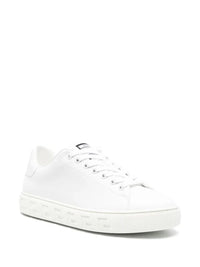 Versace Greca Print Leather Sneakers