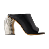 Off-White Silver Spring Mules