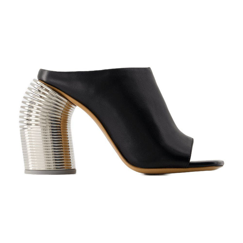 Off-White Silver Spring Mules