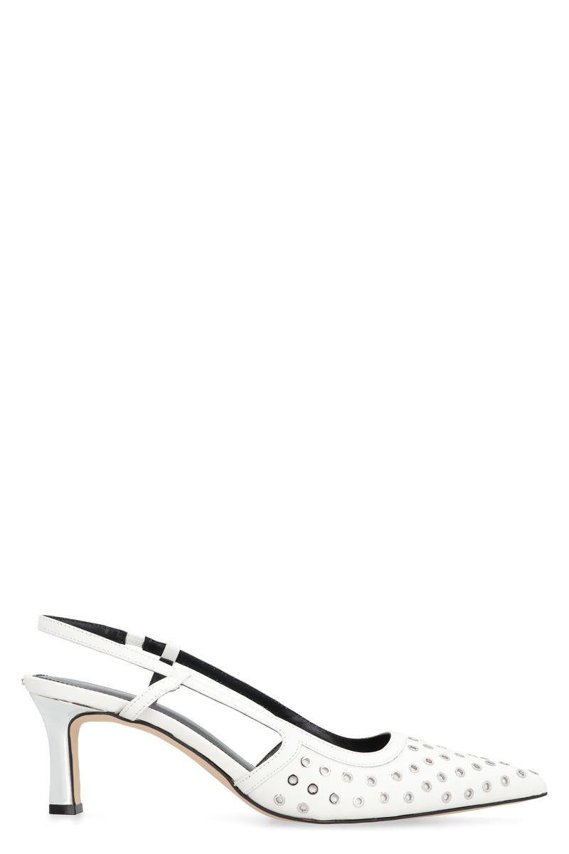 Michael Kors Alora Leather Slingback Pumps