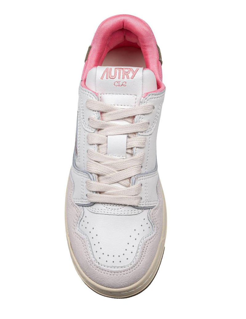 Autry Suede, Nubuck, Mesh And Leather Sneakers