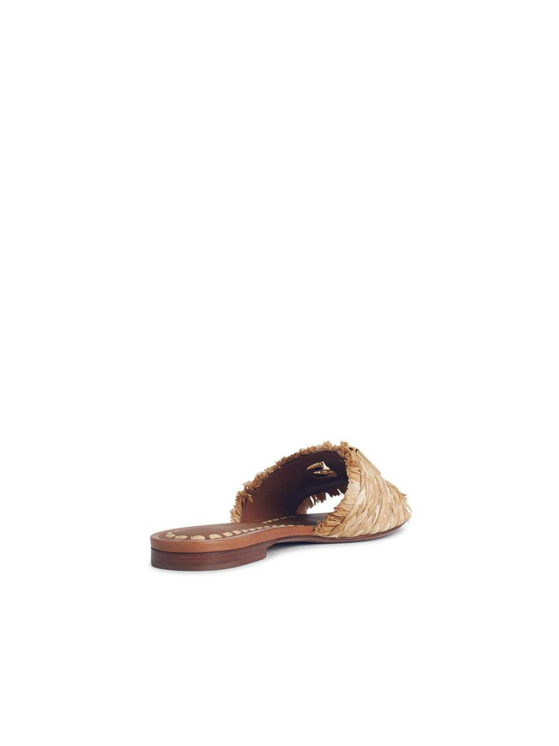 Dolce & Gabbana Beige Raffia Braid Slipper