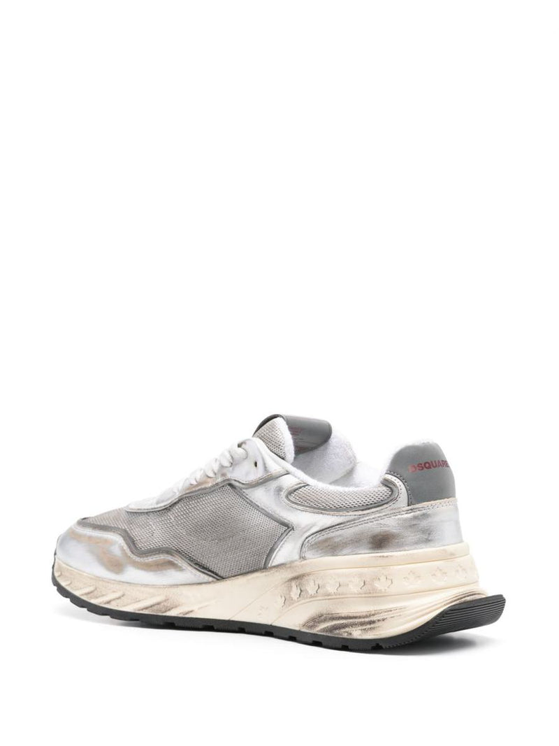 DSQUARED2 Silver 'Sprinter' Sneakers