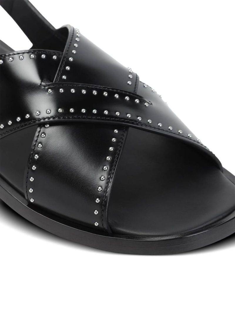 Church'S Stud-Embellished Crossover Flat Sandals Shoes
