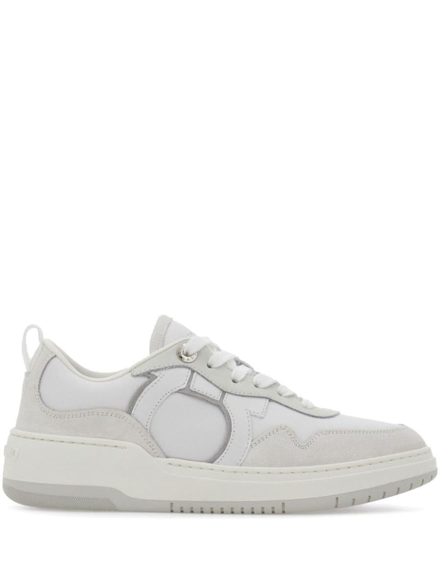 Salvatore Ferragamo Gancini Leather Sneakers
