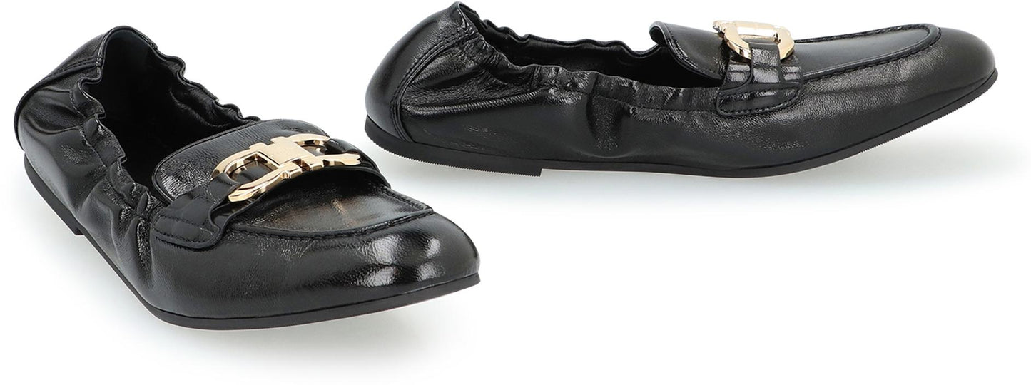 Salvatore Ferragamo Jodie Leather Loafers