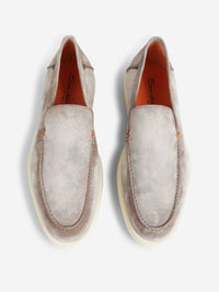 Santoni Suede Leather Loafers