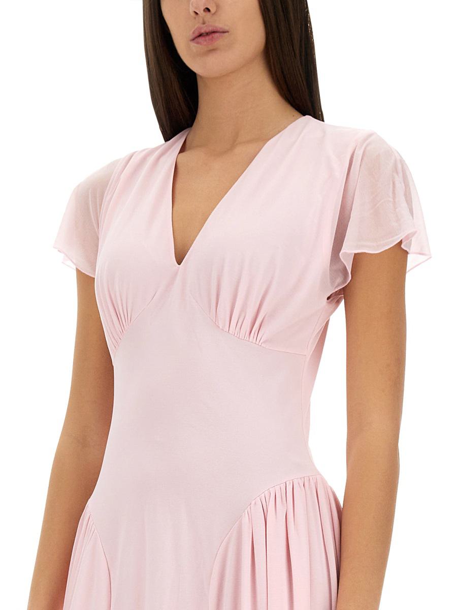 Rotate Birger Christensen Long Dress With Drape