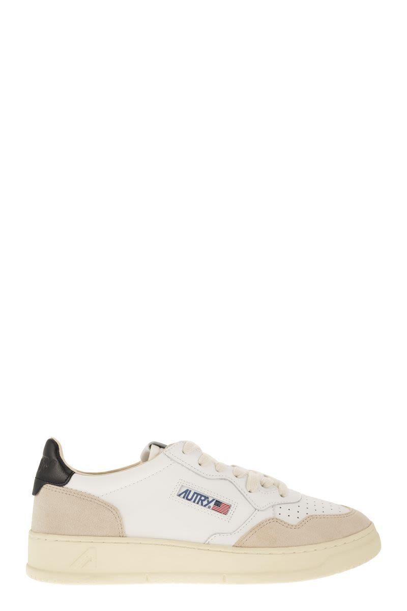 Autry Medalist Low - Leather And Suede Sneakers