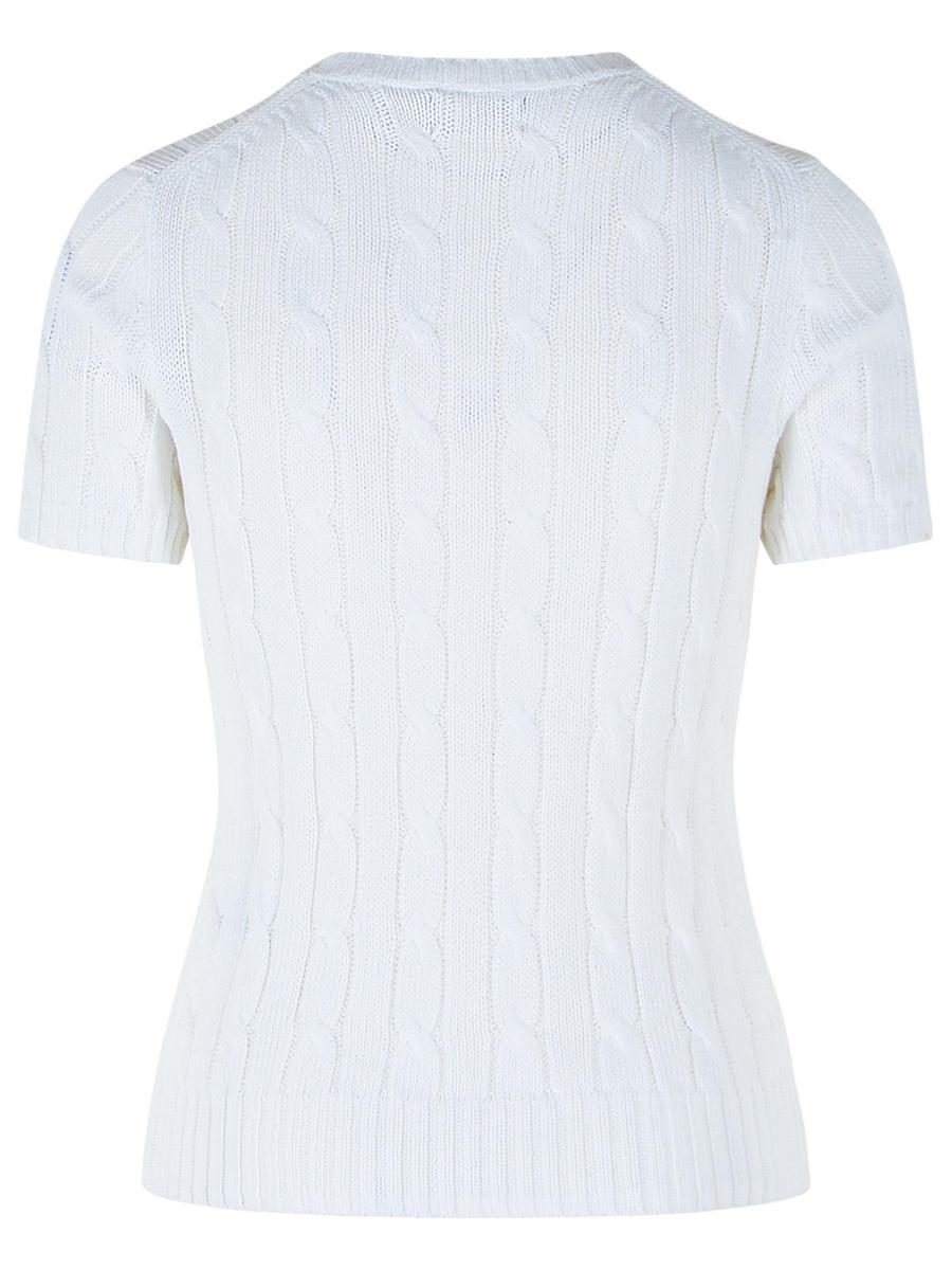 Polo Ralph Lauren White Cotton Sweater