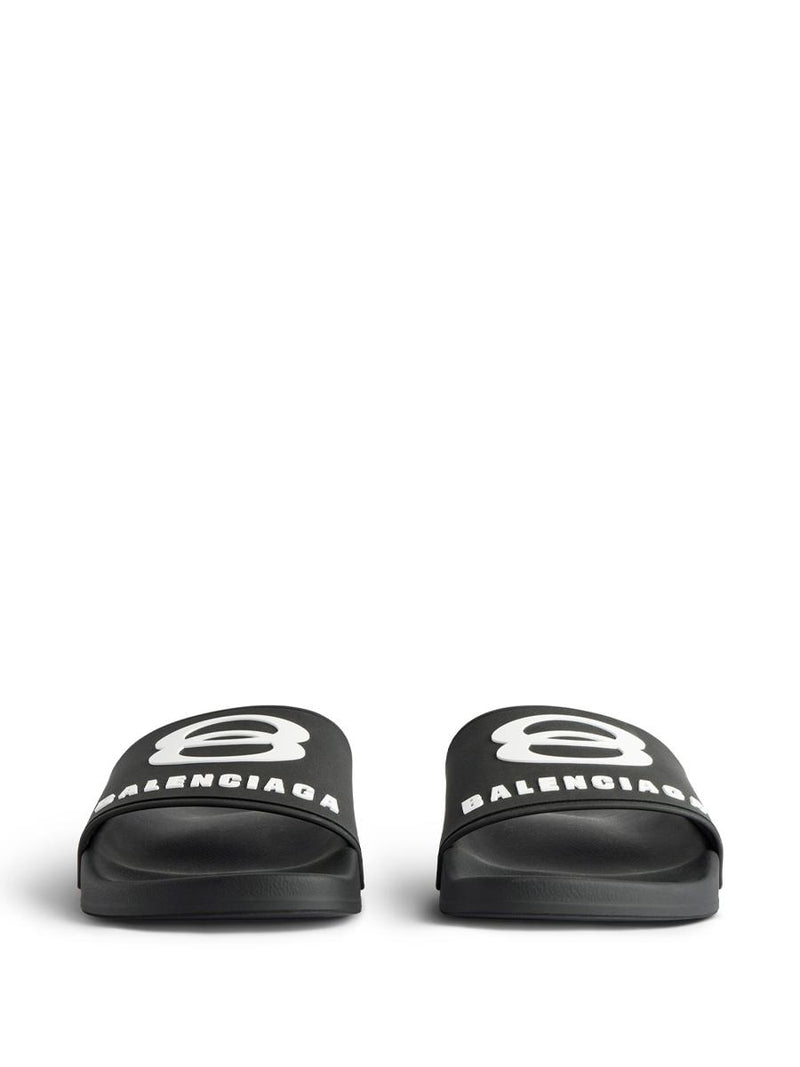Balenciaga Pool Slide Rubber Sandals Shoes