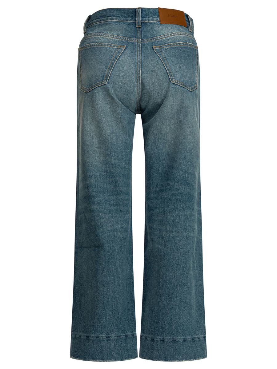 Chloé Short Wide Leg Jeans