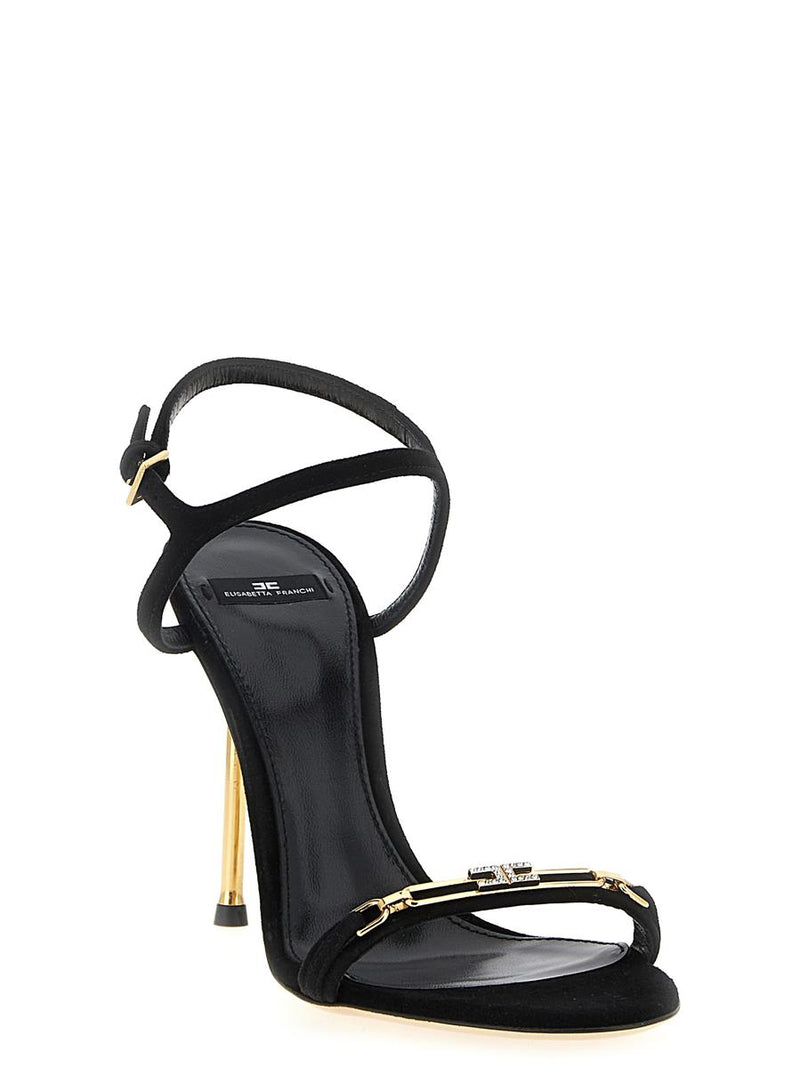 Elisabetta Franchi Sculpture Heel Sandals