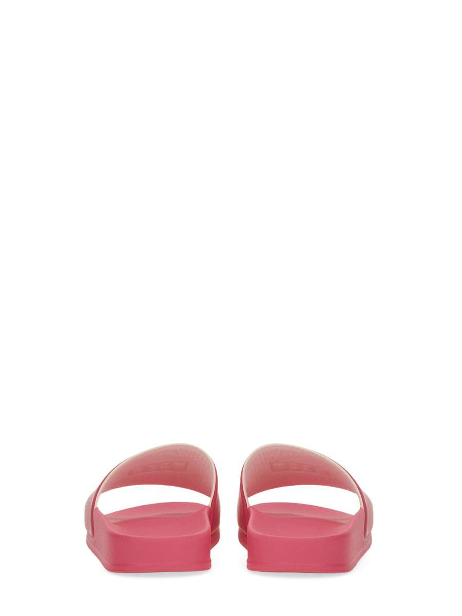 Msgm Slide Sandal With Logo