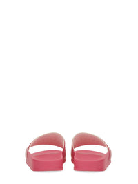 Msgm Slide Sandal With Logo