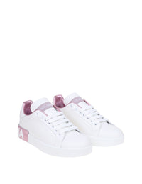 Dolce & Gabbana Portofino Sneakers In Nappa Leather