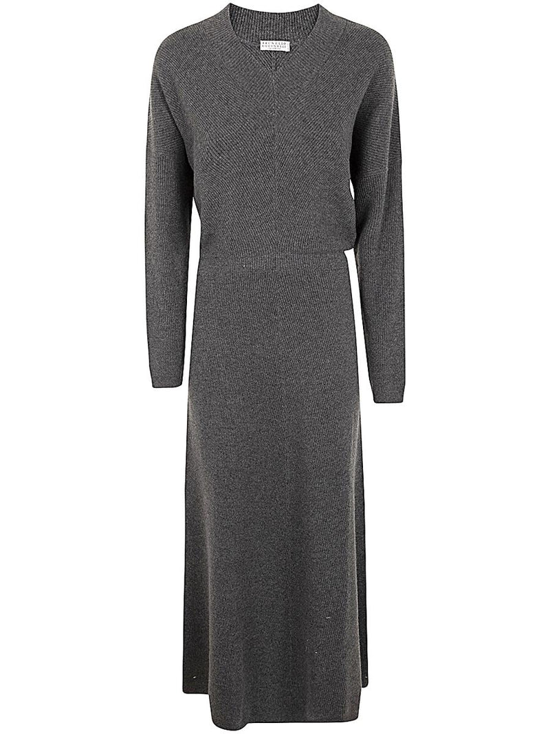 Brunello Cucinelli Cashmere Long Dress Clothing