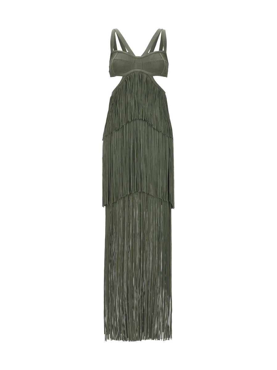 Hervé Léger 'Strappy Tiered Fringe' Dress