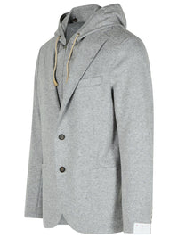 Eleventy Grey Wool Blend Blazer
