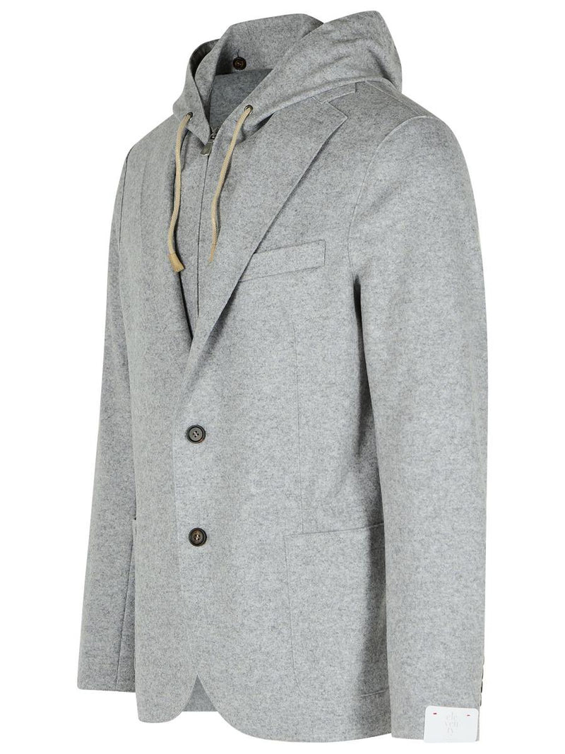 Eleventy Grey Wool Blend Blazer