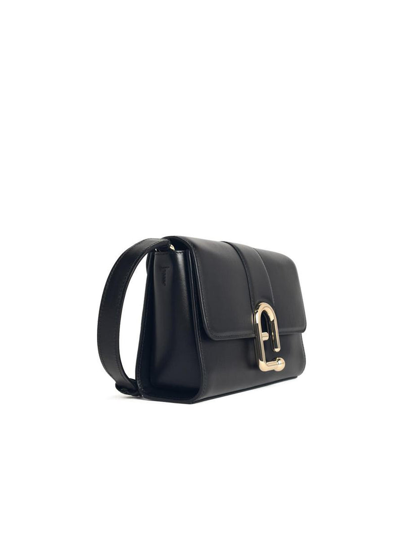 Furla 'Urban S' Black Leather Crossbody Bag