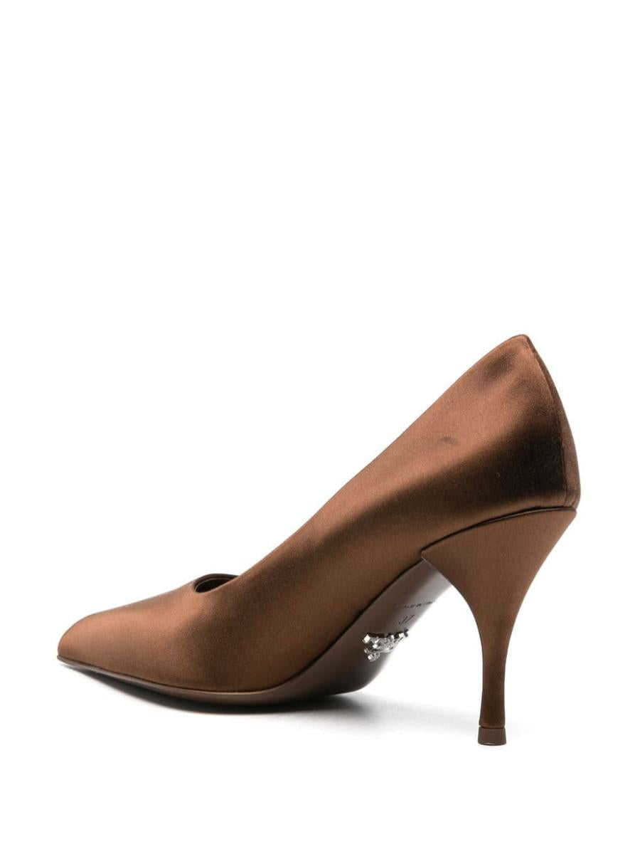 Prada Pointed-Toe Satin Pumps