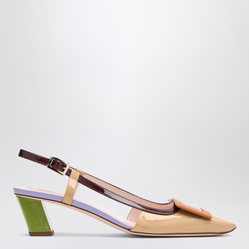 Roger Vivier Belle Vivier Multicolour Patent Slingback