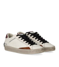 Crime London Distressed White Sneaker