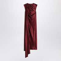 Max Mara Raspberry Cape Detail Dress
