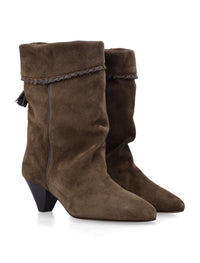 Isabel Marant Dalby Draped Suede Boots
