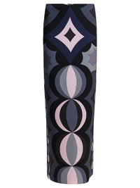 Pucci Silk Skirt With "Collane" Print