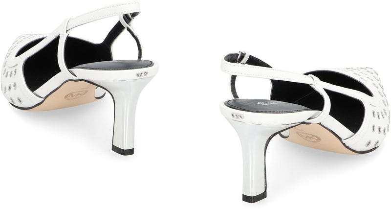 Michael Kors Alora Leather Slingback Pumps