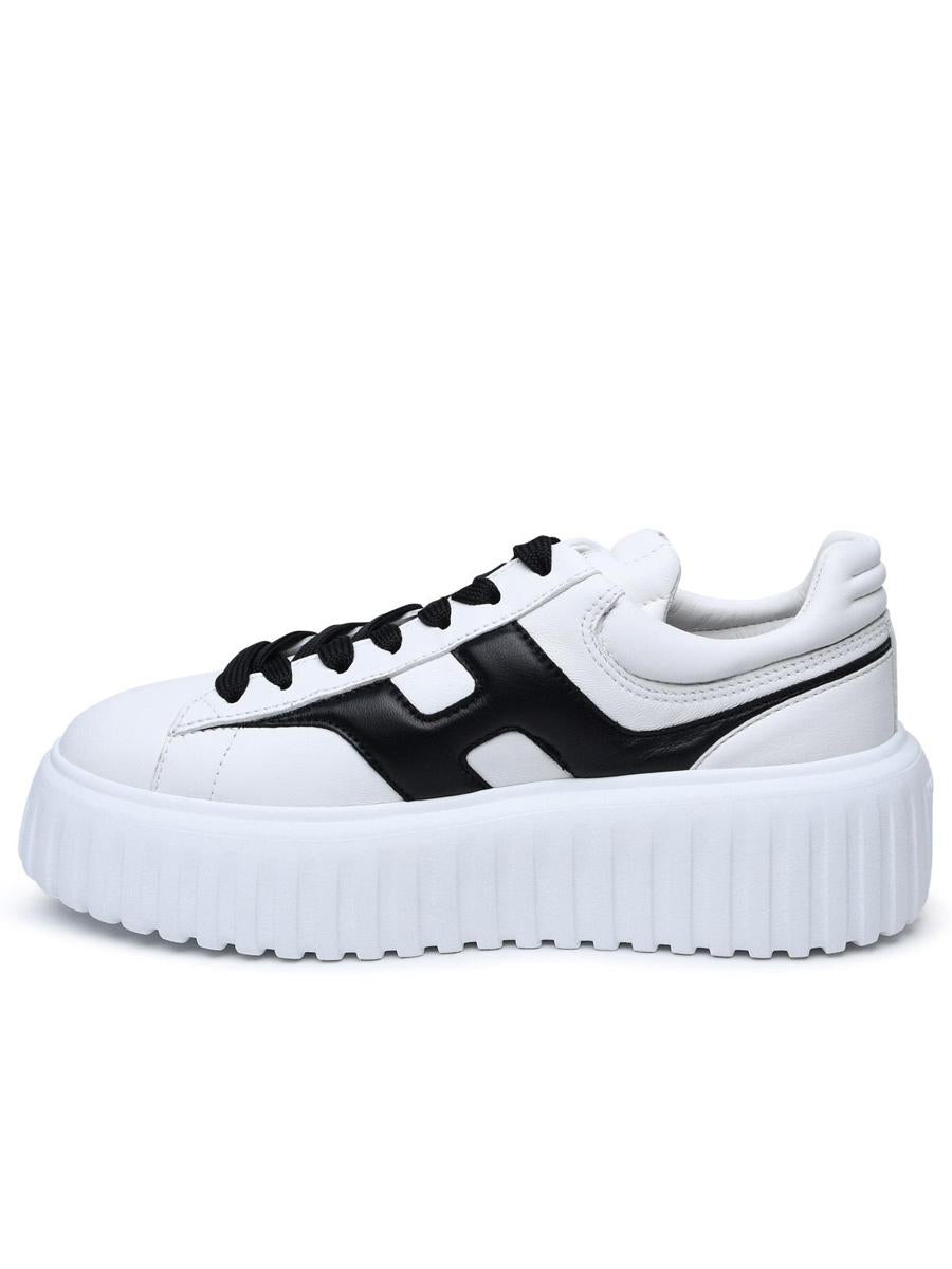 Hogan White Leather Sneakers