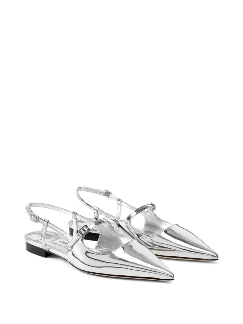 Jimmy Choo Didi Leather Ballet Flats Shoes