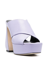 Si Rossi Leather Heel Mules